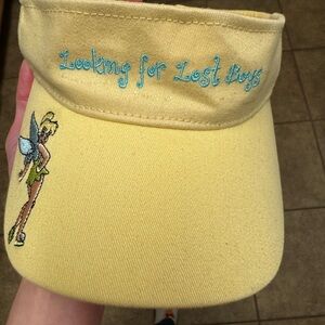 Yellow Visor with Tinkerbell Embroidery